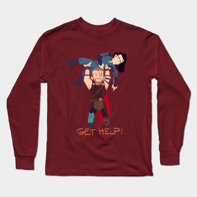 Get help! Long Sleeve T-Shirt by lisaveeee